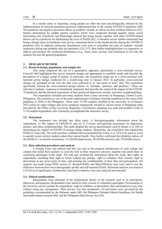 Impact of COVID-19 and emotional states of Filipino university students ...