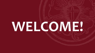 WELCOME!
 