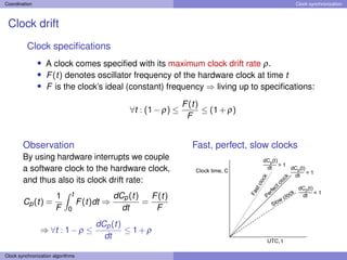 Comprehensive Overview of Coordination and Clock Synchronization in ...