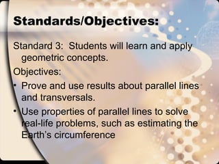 ParallelLines_TransversalParallelLinesPPT | PPT
