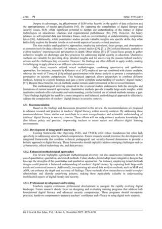 Enhancing teachers’ digital literacy for security: a systematic review ...