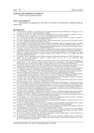Enhancing teachers’ digital literacy for security: a systematic review ...