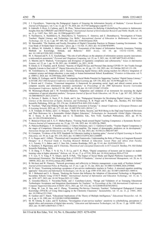 Enhancing teachers’ digital literacy for security: a systematic review ...
