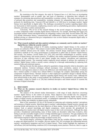 Enhancing teachers’ digital literacy for security: a systematic review ...