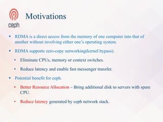 Accelerating Ceph with iWARP RDMA over Ethernet - Brien Porter, Haodong ...
