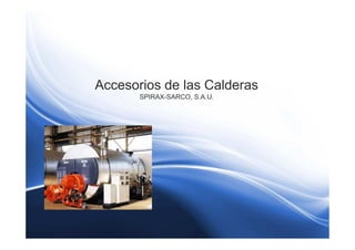 Accesorios de las Calderas
SPIRAX-SARCO, S.A.U.
 