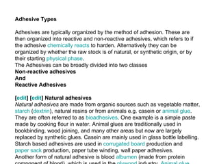 05.adhesion and adhesives theory | PPT