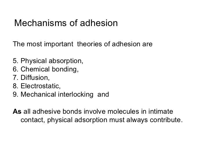05.adhesion and adhesives theory