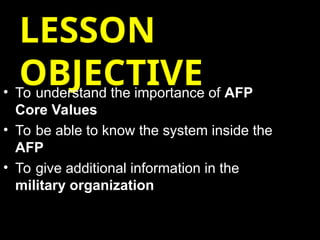 05-AFP-CORE-VALUES-2.ppt military culture | PPT