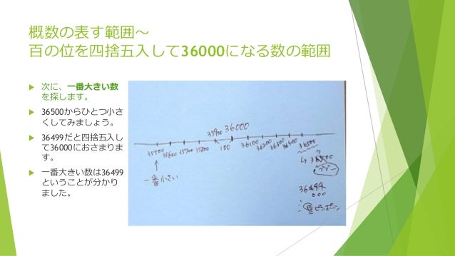 小4算数 概数の表す範囲を数直線で理解する 小4算数 概数の表す範囲を数直線で理解する