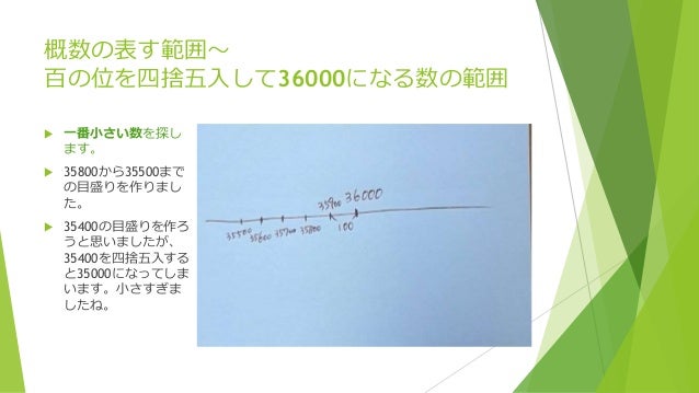 小4算数 概数の表す範囲を数直線で理解する