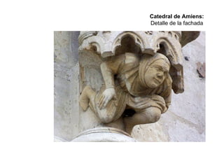 Catedral de Amiens: Detalle de la fachada 