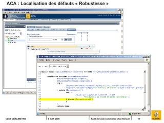 20090609 05 - Audit de code automatisé chez Renault
