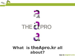 What  is theApro.kr all about? 