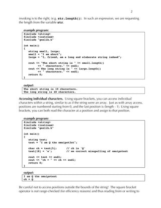 05 c++-strings | PDF