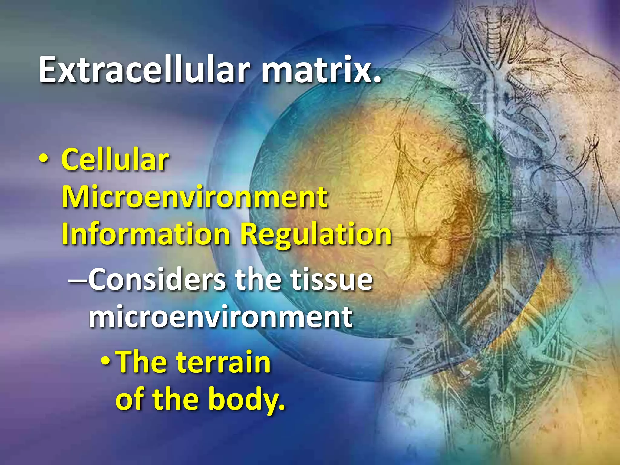 Cellular microenvironment information regulation | PPTX