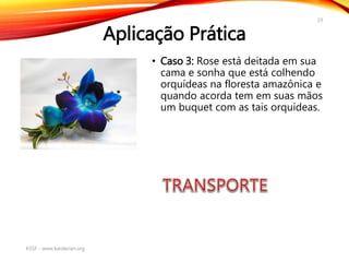 Aplicação Prática
• Caso 3: Rose está deitada em sua
cama e sonha que está colhendo
orquídeas na floresta amazônica e
quando acorda tem em suas mãos
um buquet com as tais orquídeas.
KSSF - www.kardecian.org
23
 