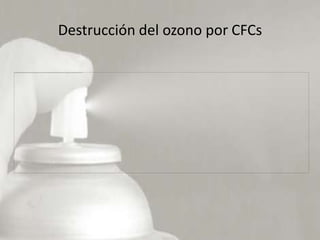 Destrucción del ozono por CFCs
 