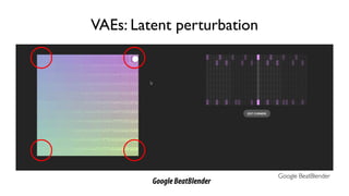 61
6.S191 Introduction to Deep Learning
VAEs: Latent perturbation
Google BeatBlender
GoogleBeatBlender
 