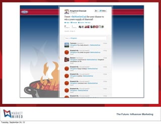 The Future: Influencer Marketing
Tuesday, September 24, 13
 