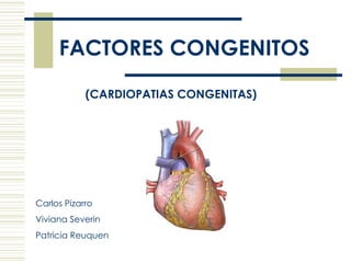 FACTORES CONGENITOS (CARDIOPATIAS CONGENITAS) Carlos Pizarro   Viviana Severin Patricia Reuquen 