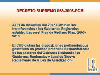 EL PROCESO DE DESCENTRALIZACION DE LA SALUD EN EL PERU | PPT
