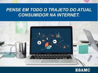 PENSE EM TODO O TRAJETO DO ATUAL
CONSUMIDOR NA INTERNET.
 