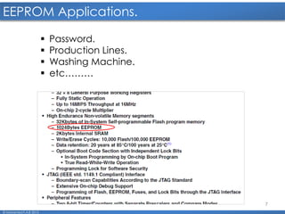 7
EEPROM Applications.
© Mohamed F.A.B 2015
 Password.
 Production Lines.
 Washing Machine.
 etc………
 