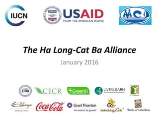 The Ha Long-Cat Ba Alliance
January 2016
 