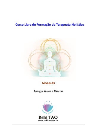 Curso Livre de Formação de Terapeuta Holístico
Reiki TAO
www.reikitao.com.br
Módulo 05
Energia, Aurea e Chacras
 