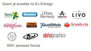 © 2013 Page | 16
Quem já acredita no Eu Entrego
600+ pessoas físicas
 