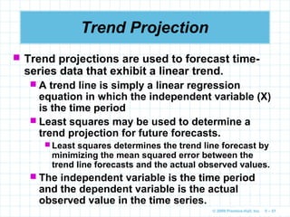 Trend Projection Model 05 forecasting | PPT