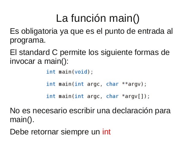 Resultado de imagen para funcion main c++