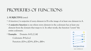 DISCRETE MATHEMATICS - FUNCTIONS(Definition, Types, and Functions) | PPTX