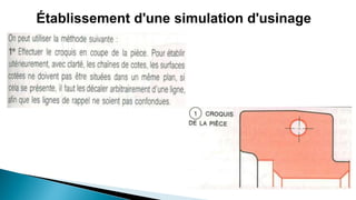 Établissement d'une simulation d'usinage
 