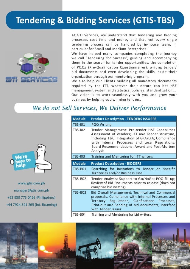 GTI Consultancy Services Tendering Services