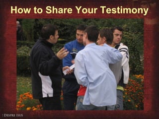 How to Share Your Testimony 
