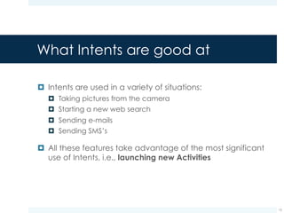 Intents in Android | PDF