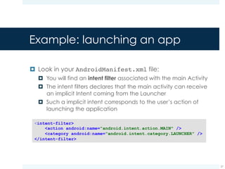 Intents in Android | PDF