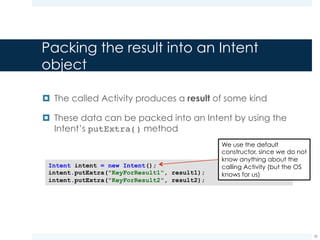 Intents in Android | PDF