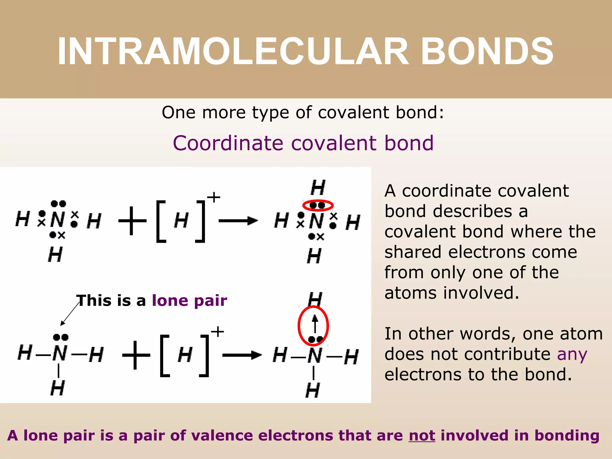 05 intramolecular bonds | PPT