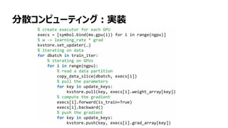 123
分散コンピューティング：実装
 