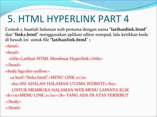 05 materi Hyperlink HTML | PPT