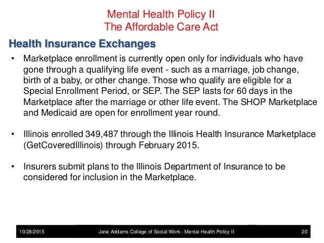 mental health policy