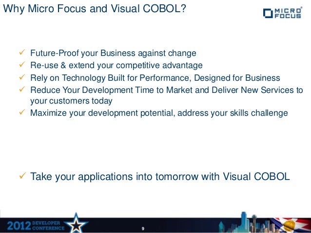 Micro Focus Cobol For Windows Micro Focus Cobol For Windows