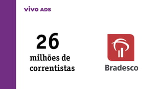 26
milhões de
correntistas
 