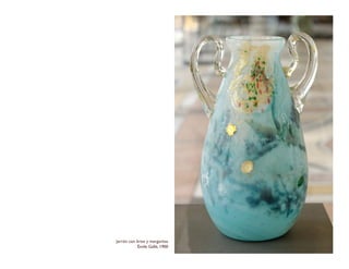 Jarrón con lirios y margaritas
Émile Gallé, 1900
 