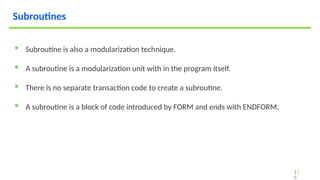 05 - Modularization Techniques for SAP ABAP developer.pptx