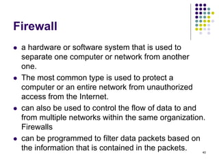 Computer Firewall Components 05 - Networking Components and Devices.ppt