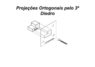 Projeções Ortogonais pelo 3º
          Diedro
 